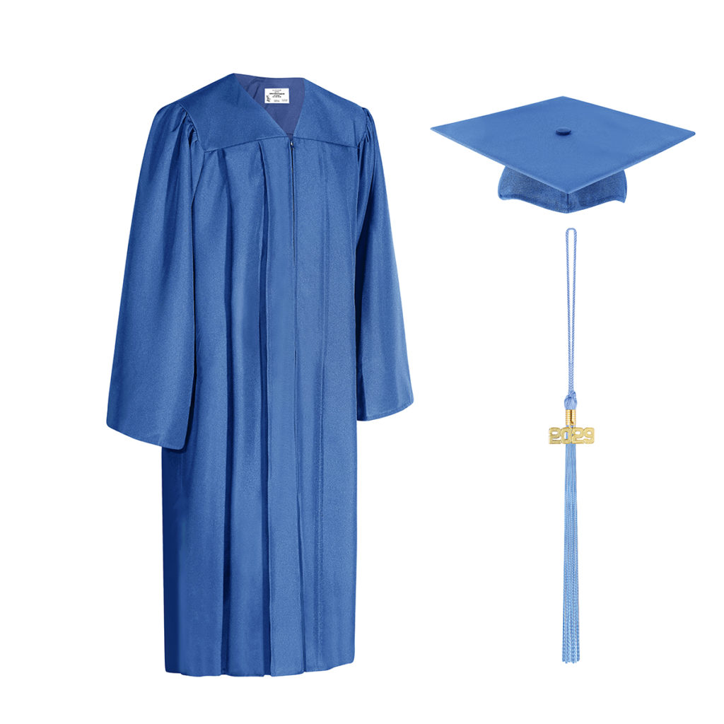 Matte Gold Elementary Graduation Cap with Tassel